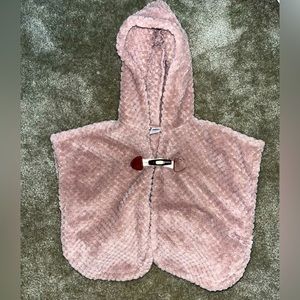 Old navy 12-18 month Warm kids/girls poncho/cape with hood.